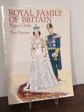 ROYAL FAMILY OF BRITAIN PAPER DOLLS - Tom Tierney, 1994 - Queen Elizabeth, Diana